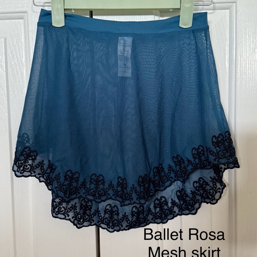 Blue Mesh Skirt